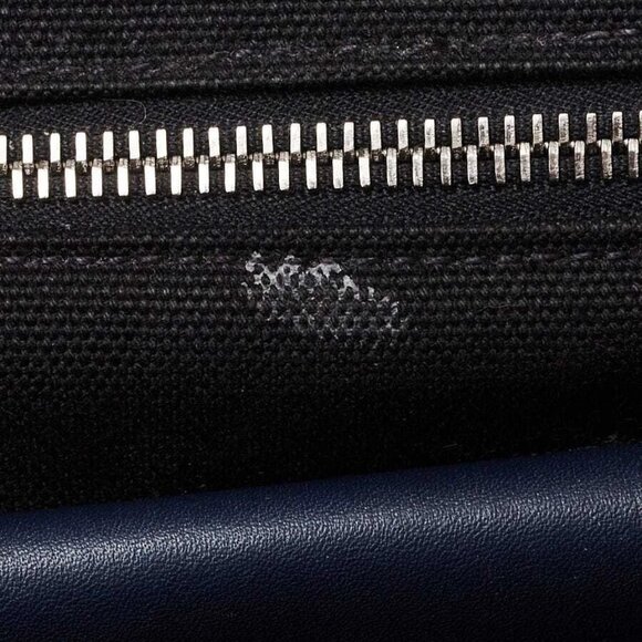 Prada Black/Blue/Beige Canapa Canvas/Leather/Snakeskin Small Tote Bag BG439 - Picture 11 of 12